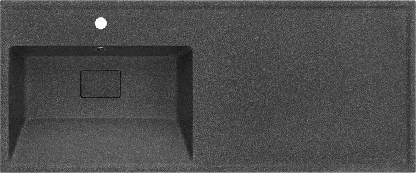 

Умывальник Акватон Лайн 120 1A72863KLF21L (графит)