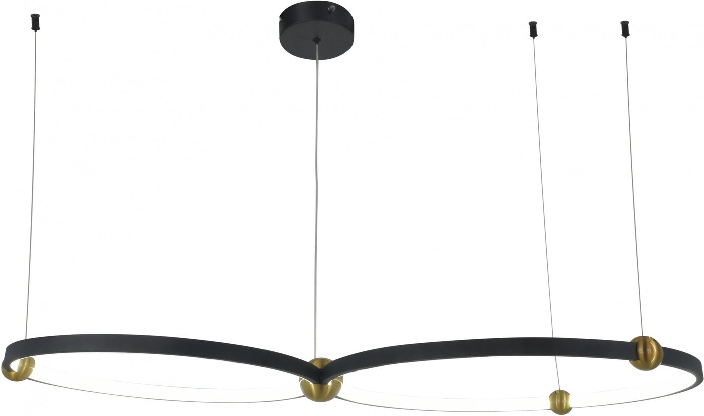 

Подвесная люстра Mirastyle XL-20635/2 BK+BRASS