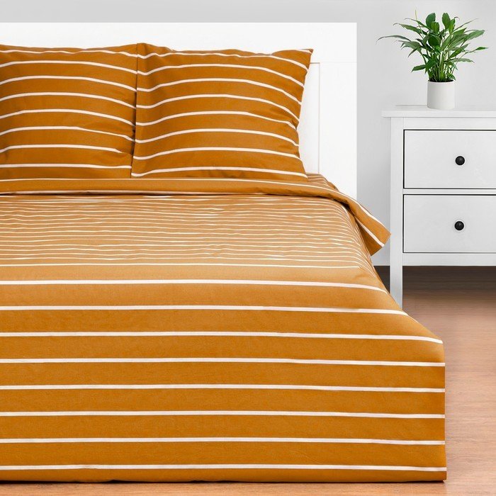 

Постельное белье Этель Mustard stripes 6632201
