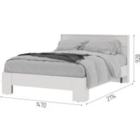 Кровать Стендмебель Хелен КР 02 140x200 (белый/белый)