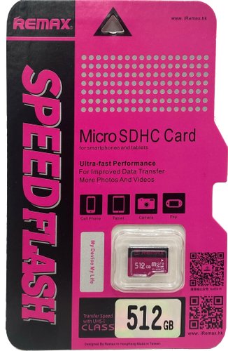 Карта памяти Remax Ultra Fast Performance microSDXC 512GB