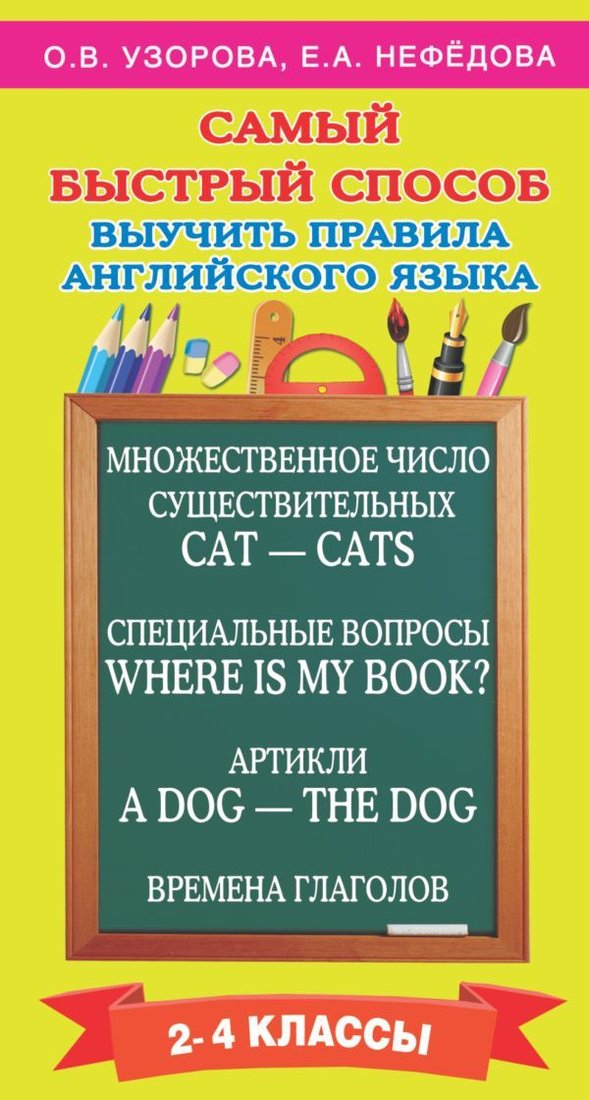 

Учебное пособие издательства АСТ. Самый быстрый способ выучить правила английского языка. 2-4 классы