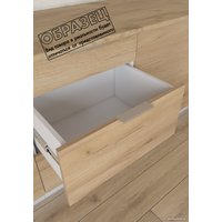 Готовая кухня Интермебель Микс Топ-9 2.6м без столешницы (графит серый/дуб крафт золотой)