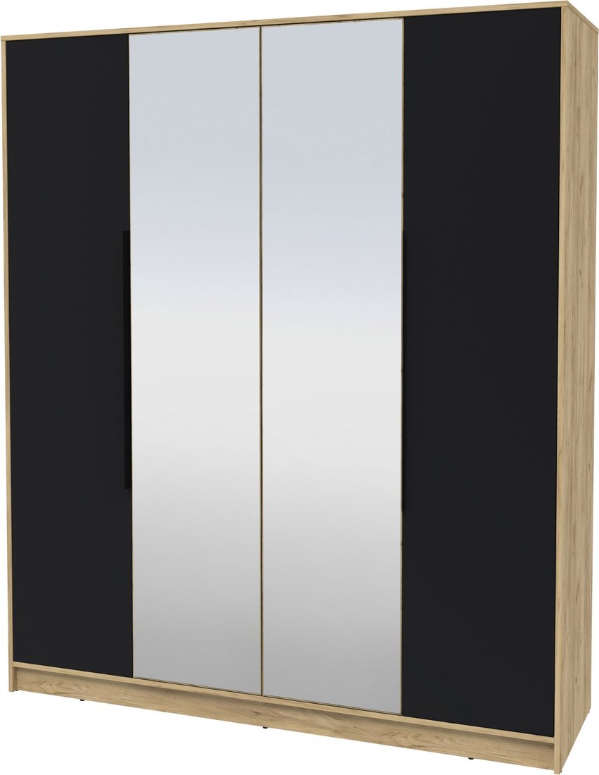 

Шкаф распашной Интерлиния Концепт КТ-Ш4з (черный/дуб золотой)