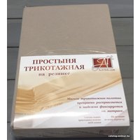 Постельное белье Альвитек Трикотажная на резинке 180x200x20 ПТР-КАК-180(180) (какао)