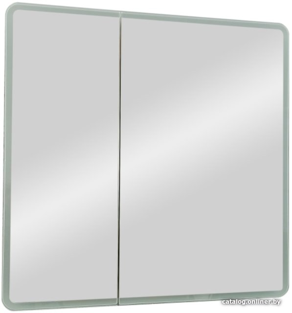 Континент Шкаф с зеркалом Emotion LED 80x80
