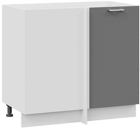 

Шкаф напольный Трия Габриэлла 1Н9У (белый/титан)