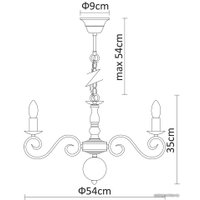 Подвесная люстра Arte Lamp Isabel A1129LM-7WH