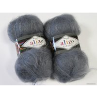 Пряжа для вязания Alize Mohair Classic 87 (200 м, угольный)