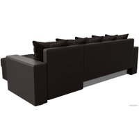 Угловой диван Лига диванов Дубай лайт правый 114200 (экокожа коричневый)