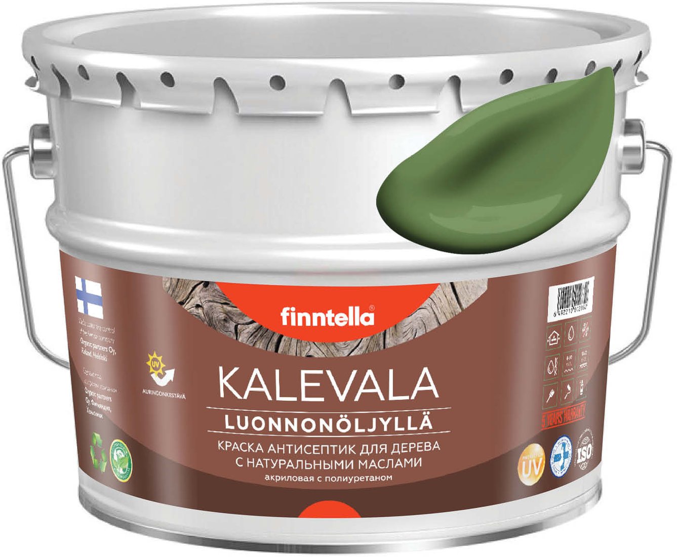 

Краска Finntella Kalevala Vihrea F-13-1-9-FL025 9 л (зеленый)