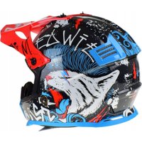 Мотошлем LS2 MX437 Fast 2 Mini Starmaw (S, черный)