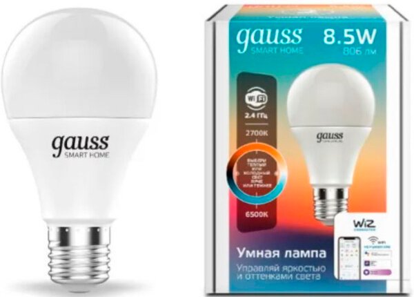 

Светодиодная лампочка Gauss Smart Home 1130112