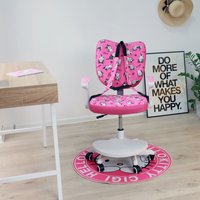 Детское ортопедическое кресло AksHome Pegas (розовый с котятами)