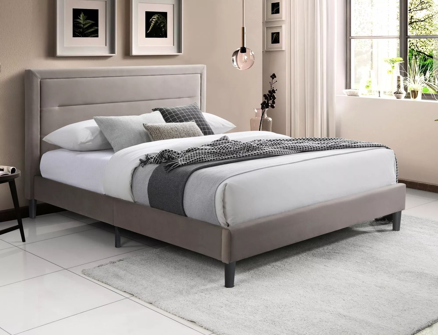 

Кровать Signal Malaga Velvet Bluvel 40 140/200 (темно-бежевый/черный)