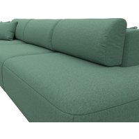 Угловой диван Лига диванов Лига-036 НПБ Модерн Лонг левый 124695L (рогожка амур зеленый)