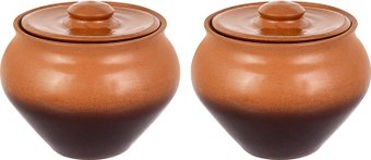 Набор горшочков Elan Gallery TerraCotta 570150