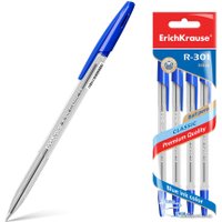 Набор шариковых ручек Erich Krause R-301 Classic Stick синий 22032 (4 шт)