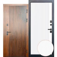 Металлическая дверь Guard Протерма мдф/мдф Винорит патина/белый (96х205, левая) в Гродно