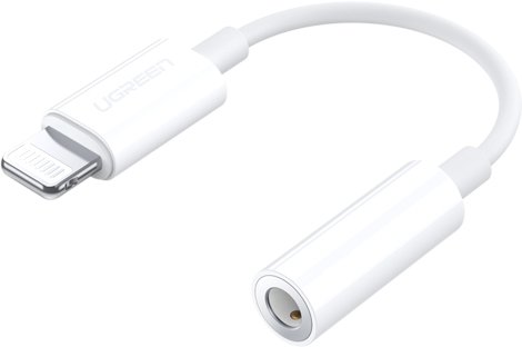 

Адаптер Ugreen US212 30759 Lightning - 3.5 Jack (0.07 м, белый)