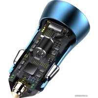 Автомобильное зарядное Baseus Golden Contactor Pro Dual Quick Charger U+C 40W Set TZCCJD-03
