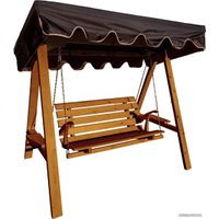 Садовые качели Wooden Story Мюнхен-1 плюс (дуб, шоколад)