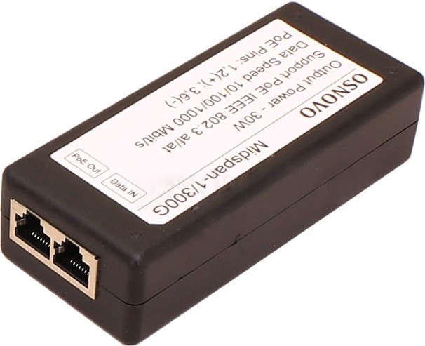 

PoE-инжектор Osnovo Midspan-1/300G