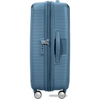 Чемодан-спиннер American Tourister SoundBox Stone Blue 67 см