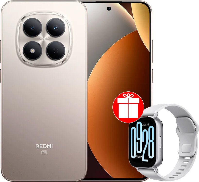 

Телефон Xiaomi Redmi Note 15 Pro 5G 8GB/256GB международная версия (титановый) + умные часы Xiaomi Redmi Watch 5 Active (серебристый) по акции