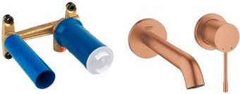 Grohe Essence New 19408DL1+23571000 (теплый закат, матовый)