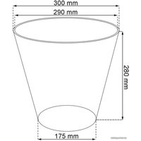 Кашпо Prosperplast Tubus Beton 300 DTUB300B-422U (бетон)