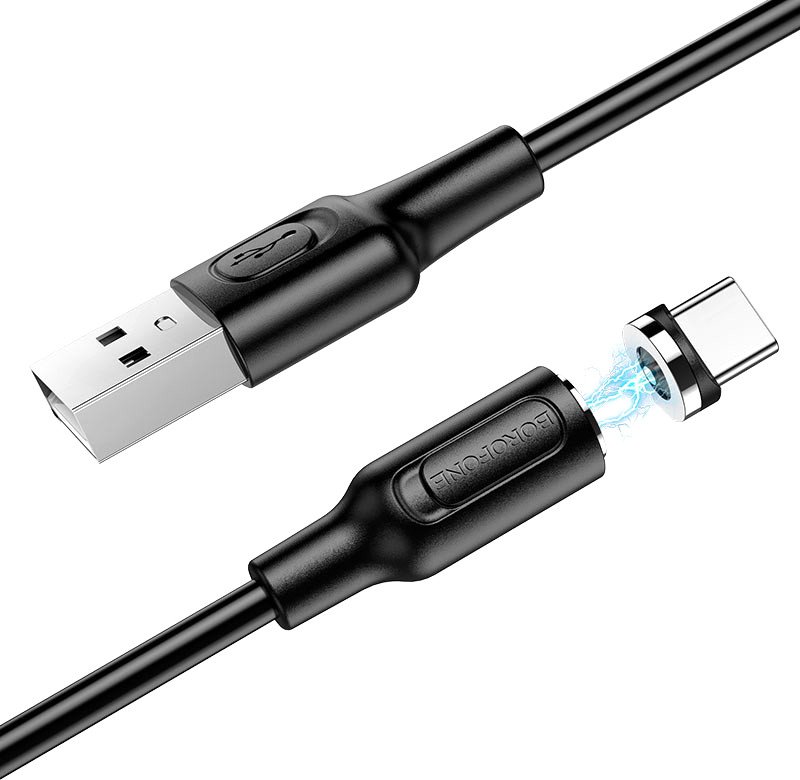 

Кабель Borofone BX41 USB Type-A - USB Type-C (1 м, черный)