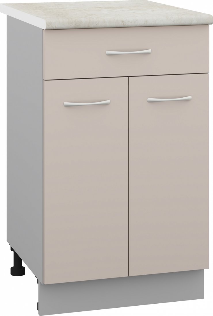 

Шкаф напольный Кортекс-мебель Корнелия Лира НШ50р1ш (капучино/королевский опал)