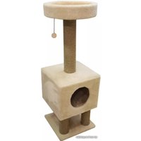 Комплекс Cat House На ножках 1.05 (джут бежевый)