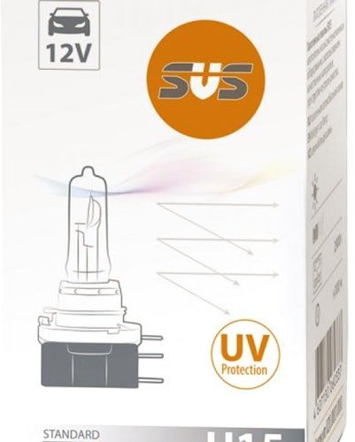 

Галогенная лампа SVS H15 12V 15/55W PGJ23T-1 Standard +30% 1шт
