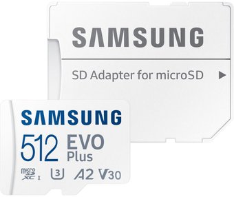 EVO Plus 2021 microSDXC 512GB (с адаптером)