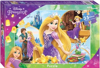 Мозаика/пазл Step Puzzle Maxi Рапунцель - 3 91270 (35 эл)