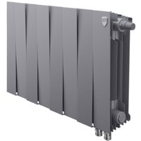 Биметаллический радиатор Royal Thermo PianoForte 300 VDR Silver Satin (8 секций)