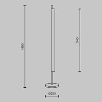 Торшер Maytoni Loom MOD258FL-L15BS3K