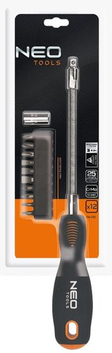 Набор отвертка с битами NEO 04-212 (12 предметов)