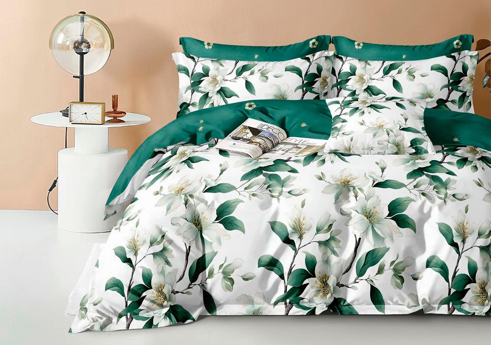 

Евро комплект постельного белья Реноме Евро Оливковая коллекция УУ 3306 (поплин)