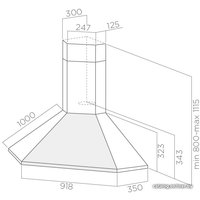 Кухонная вытяжка Elica Acuta IX/F/100 [PRF0121267]