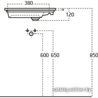Умывальник Sanovit Atria 50x25 [9050]