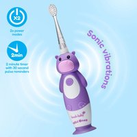 Электрическая зубная щетка Brush-Baby WildOnes Hippo
