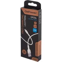 Кабель GoPower 00-00028368 USB Type-A - Lightning (1 м, белый)