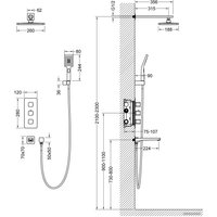 Душевая система  Timo Petruma SX-5049/03SM (черный)