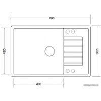 Кухонная мойка ZorG Dello 78 (натуральный воск)