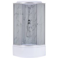Душевая кабина Водный мир ВМ201 90x90 (белый мрамор) в Борисове