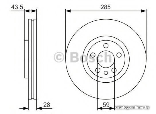 Тормозной диск Bosch 0986479S62