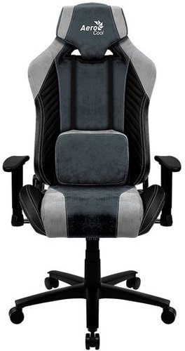Игровое (геймерское) кресло AeroCool Baron Steel Blue (черный/синий)